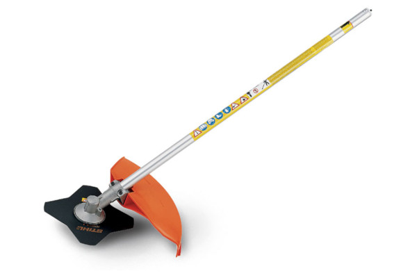 Stihl FS-KM Brushcutter with 4 Tooth Grass Blade Attachment