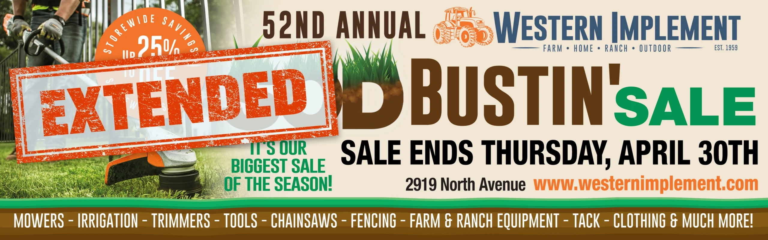 2026 Sod Bustin Sale