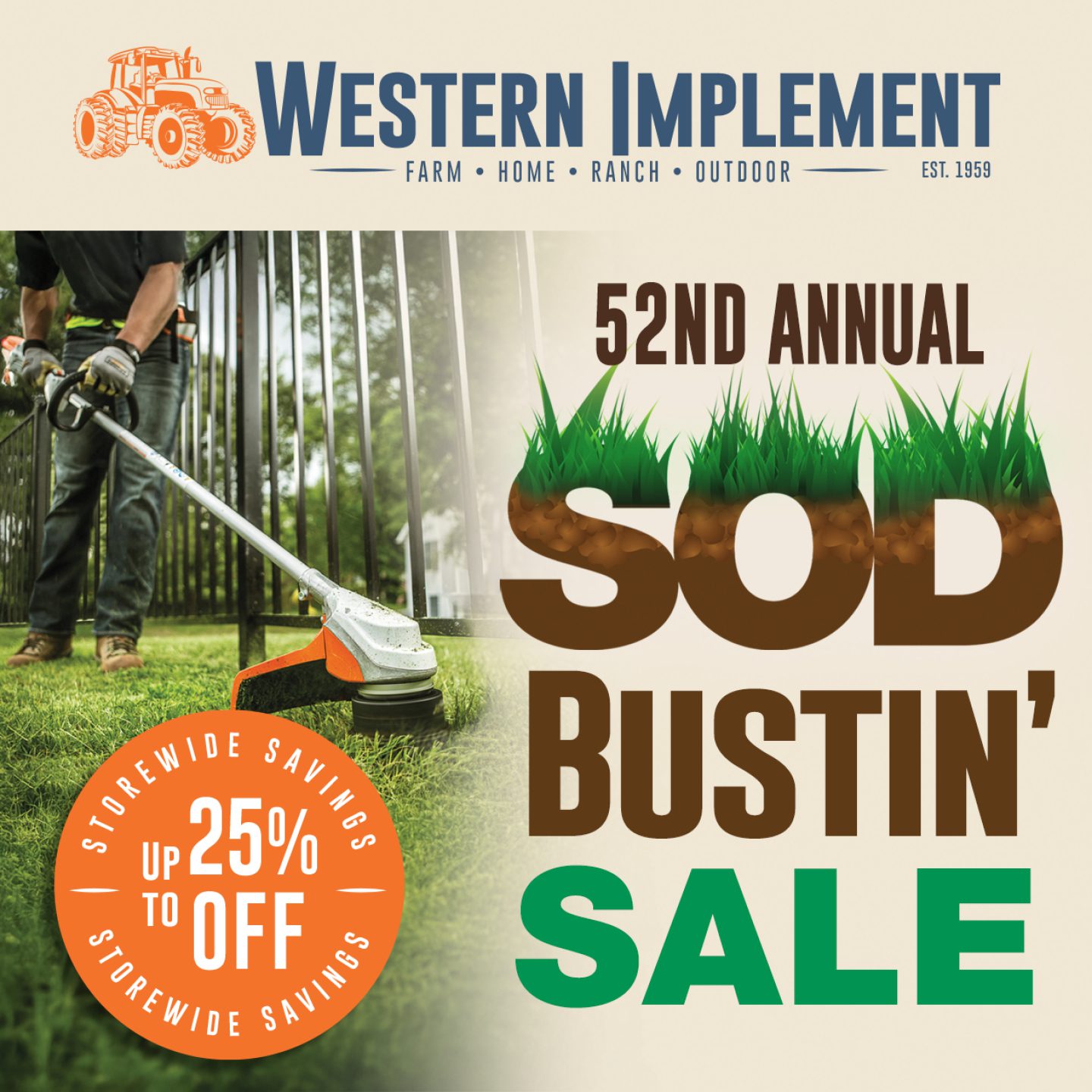 52nd Annual Sod Bustin' Sale