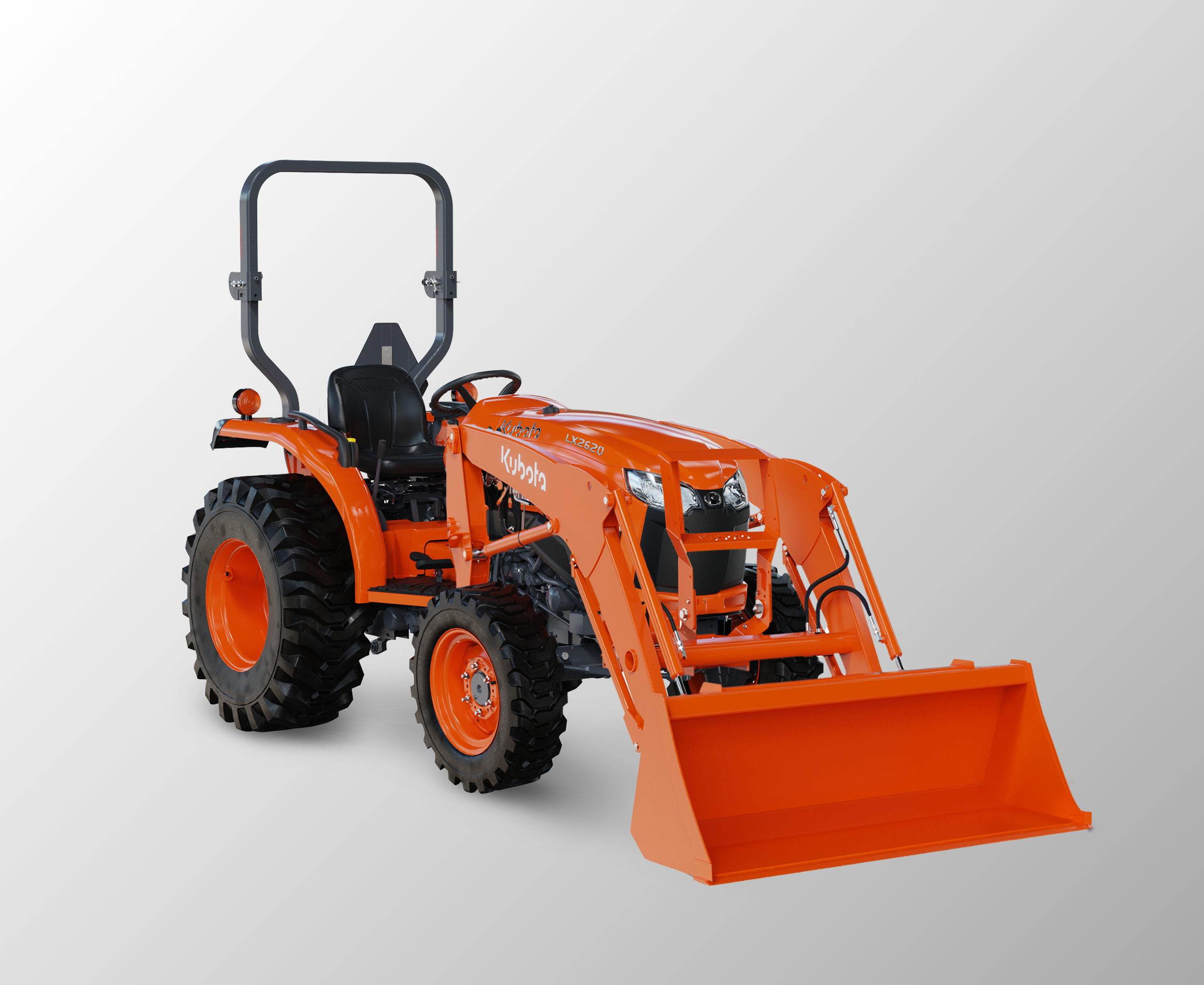 Kubota LX2620 ROPS Tractor Orange Days