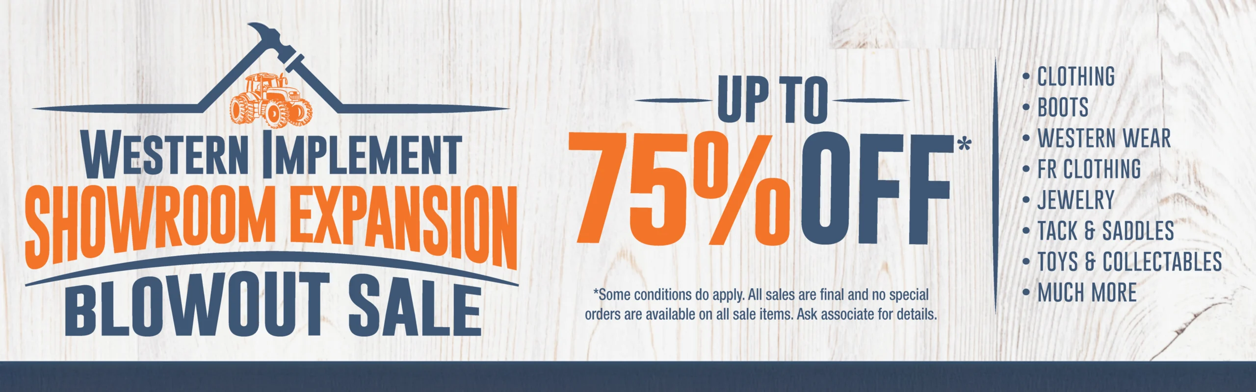 Blowout Sale