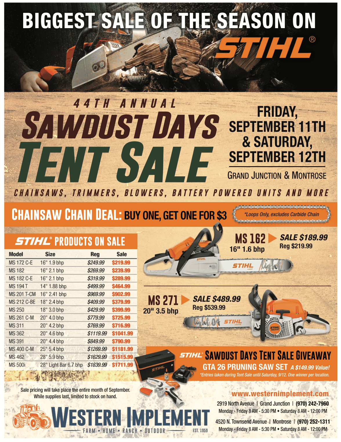 Showroom Expansion Blowout Sale Flyer