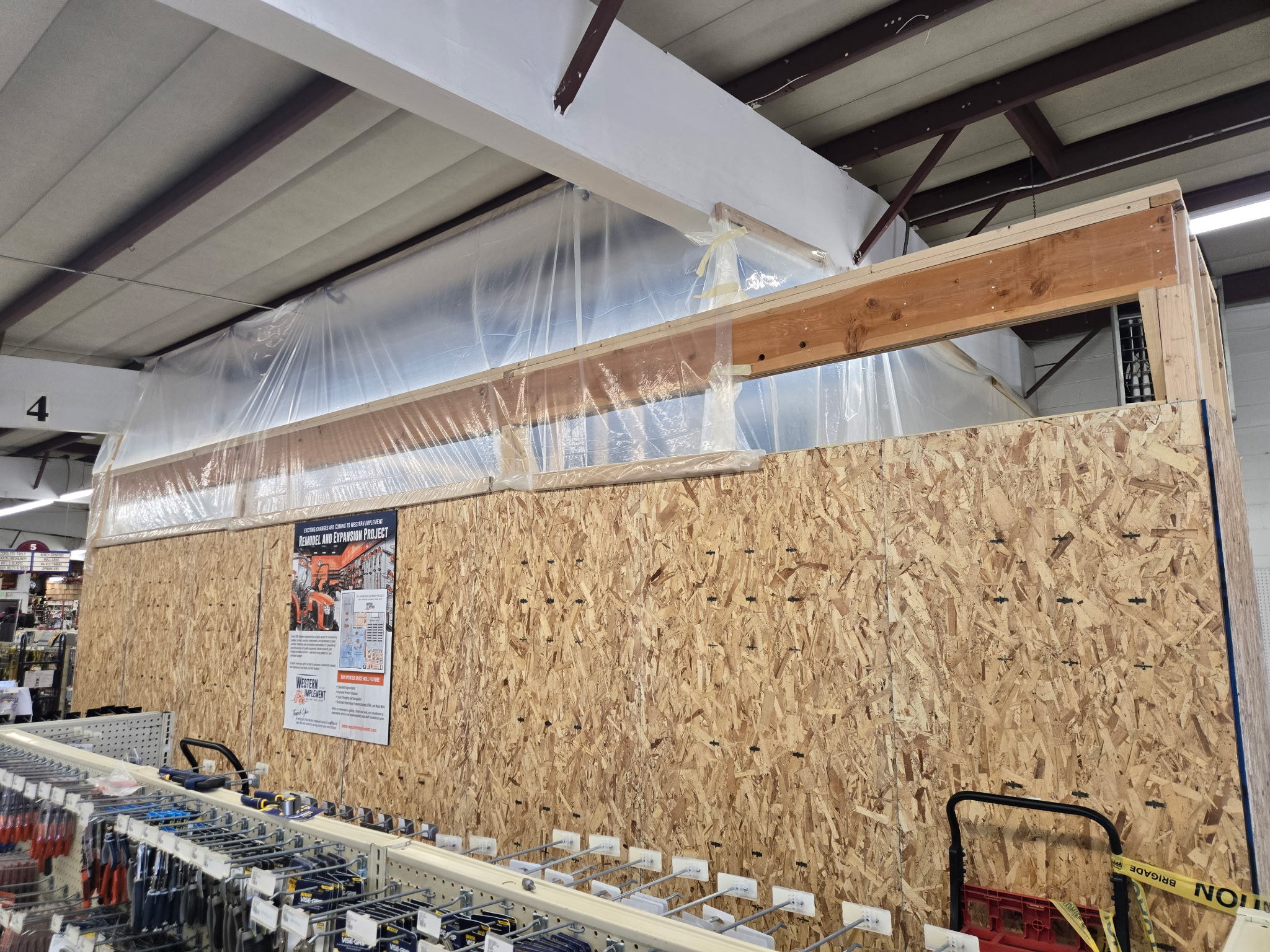 Western Implement showroom remodel progress 2