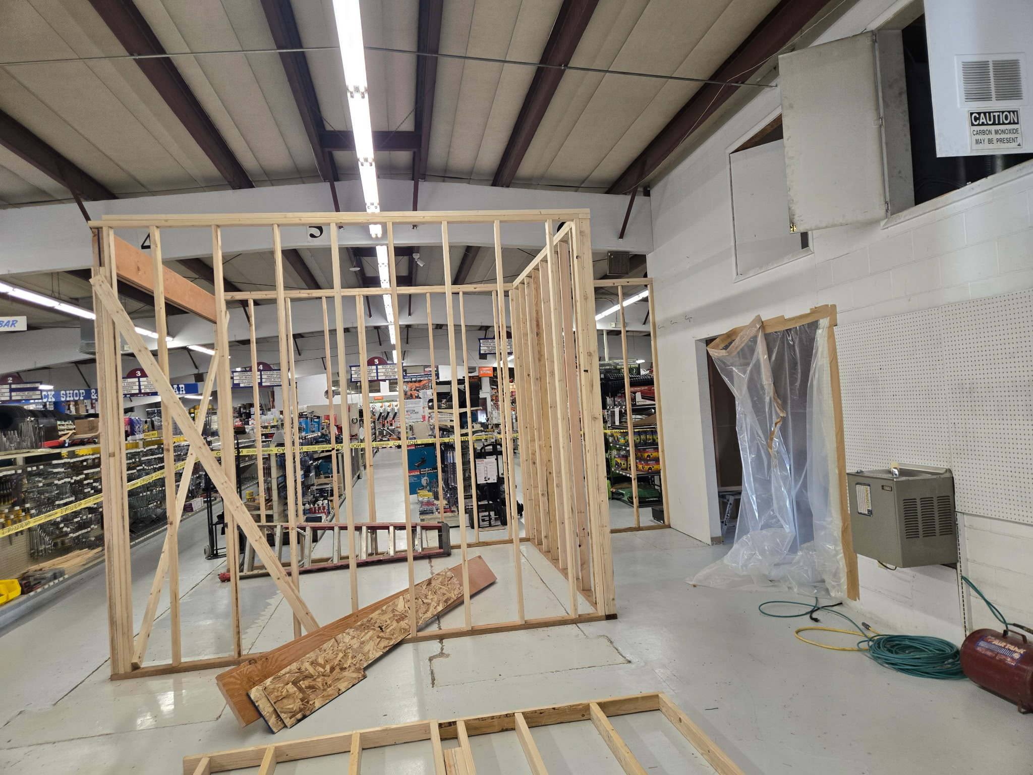 Western Implement showroom remodel progress 3